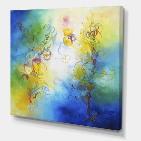 Color Dances - Modern & Contemporary Premium Canvas Wall Art
