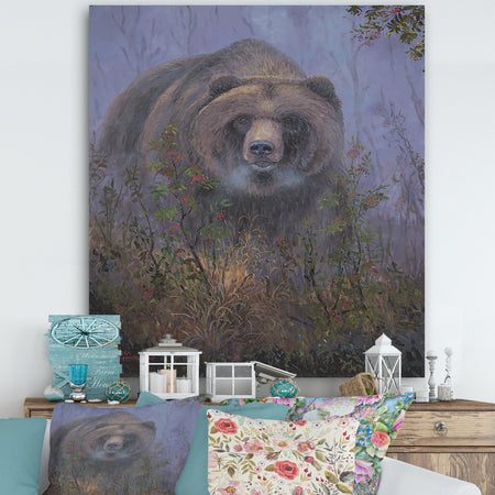 Mountain Ash Grizzly - Traditional Canvas Artwork