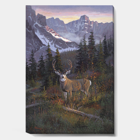 High Country Muley - Traditional Canvas Artwork