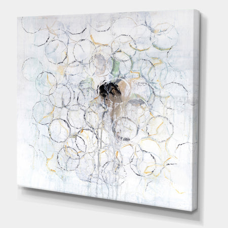 Concentric Circle Impressions I - Modern & Contemporary Canvas Artwork