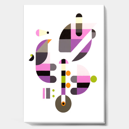 Concerto For Birds - Mid-Century Modern Canvas Art Print