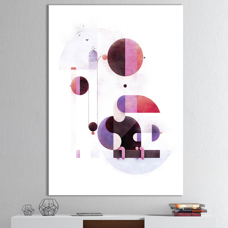 Rainbow Swinger - Mid-Century Modern Gallery-wrapped Canvas