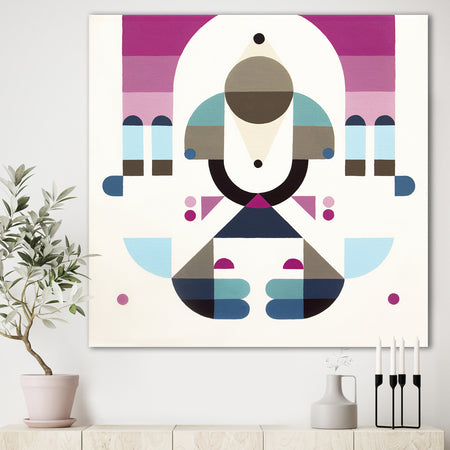 Rainbow Island - Mid-Century Modern Canvas Wall Art