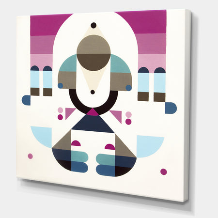 Rainbow Island - Mid-Century Modern Canvas Wall Art