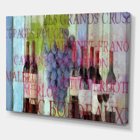 Bordeaux Wine - Cottage Canvas Artwork