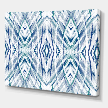 Blue Streaks II - Mid-Century Modern Canvas Wall Art