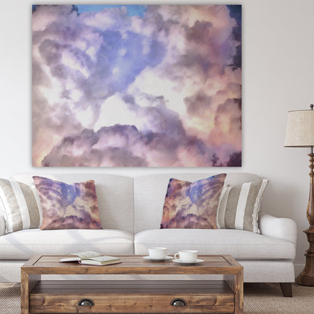 Cloud Sculpting 2 - Cottage Premium Canvas Wall Art