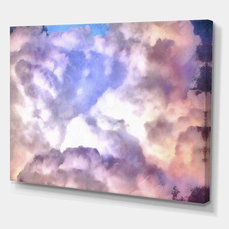 Cloud Sculpting 2 - Cottage Premium Canvas Wall Art