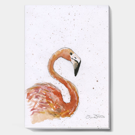 Pink Flamingo - Cottage Gallery-wrapped Canvas