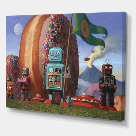 Landing Party 7 - Modern & Contemporary Canvas Art Print