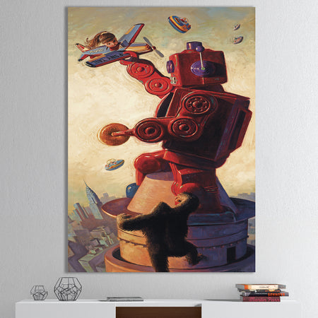 King Kong Robot - Modern & Contemporary Premium Canvas Wall Art