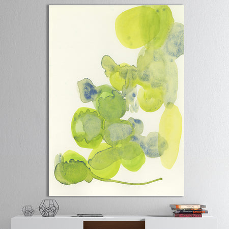 Green Leaves Impression - Canvas Wall Art