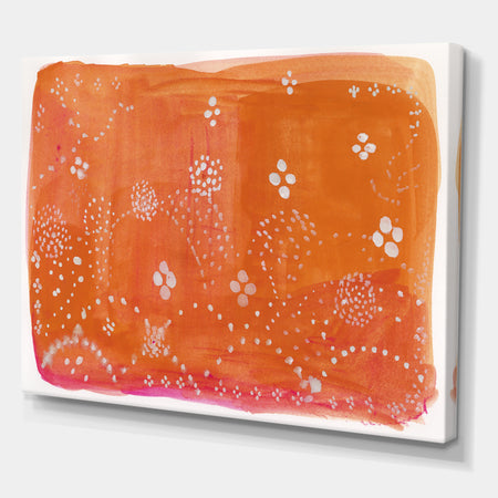 Indian Orange Composition - Premium Canvas Wall Art