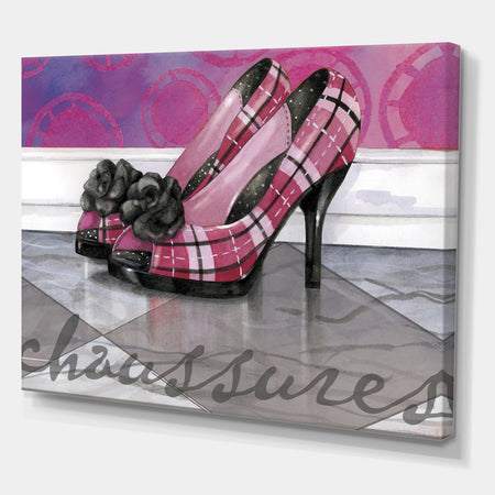 Plaid Heels - Fashion Gallery-wrapped Canvas
