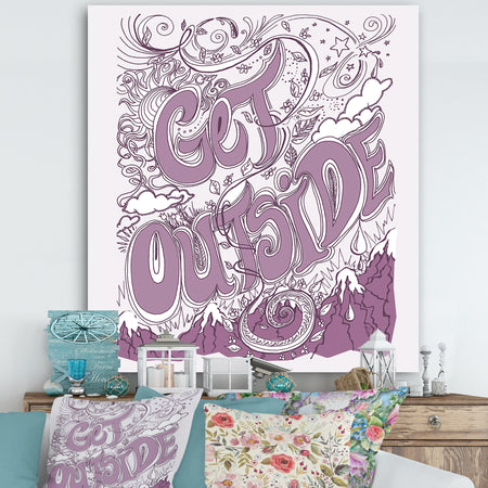 Get Outside - Cottage Gallery-wrapped Canvas