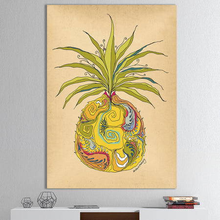 Pineapple Dreams - Cottage Gallery-wrapped Canvas