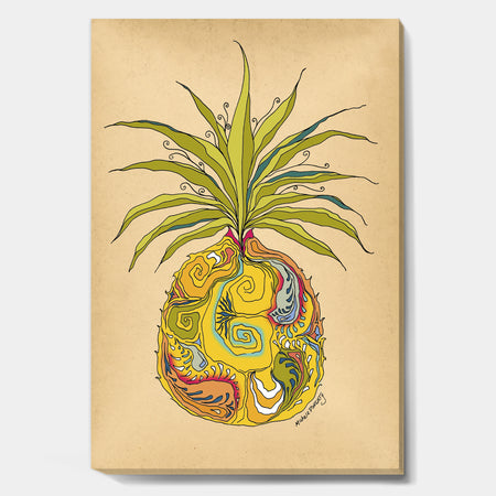 Pineapple Dreams - Cottage Gallery-wrapped Canvas