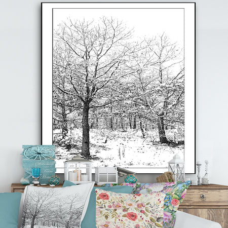 Silent Snow Fall - Cottage Canvas Artwork