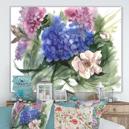 Watercolor Garden II - Cottage Canvas Artwork