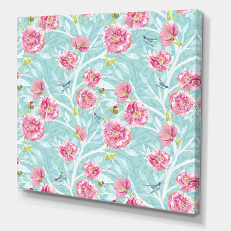 Evening Garden Pattern I - Cottage Gallery-wrapped Canvas