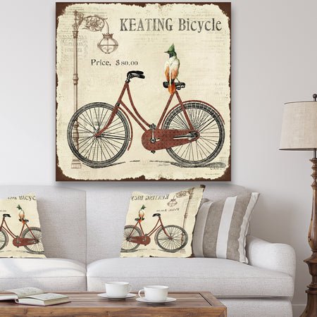 BIKE-KEATING BICYCLE - Cottage Canvas Art Print