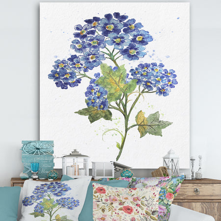 Watercolor Flowers II - Cottage Canvas Art Print