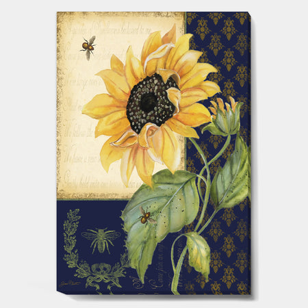 Sunflower Melody-B - Cottage Canvas Art Print