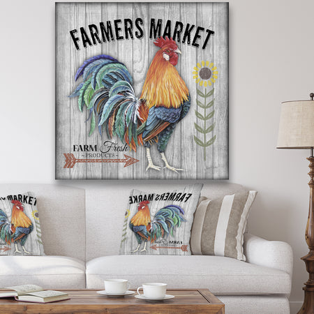 Farmers Market 3 - Farmhouse Canvas Artwork