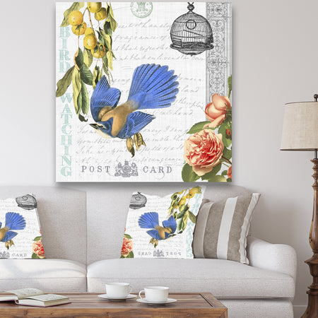 Birdwatchers Dream 1 - Cottage Canvas Wall Art