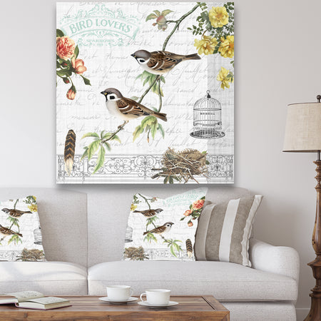 Birdwatchers Dream 5 - Cottage Premium Canvas Wall Art