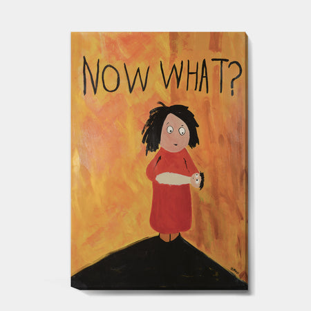 Now What Wondering Mother - Cottage Canvas Wall Art