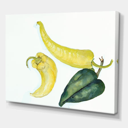 Peppers Hot and Cool - Cottage Premium Canvas Wall Art