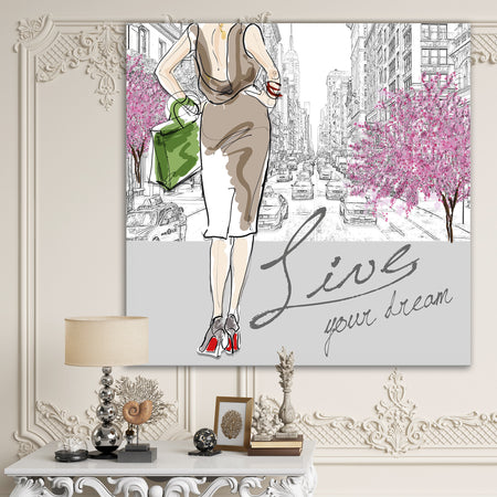 Live Your Dream - Fashion Premium Canvas Wall Art