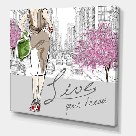Live Your Dream - Fashion Premium Canvas Wall Art