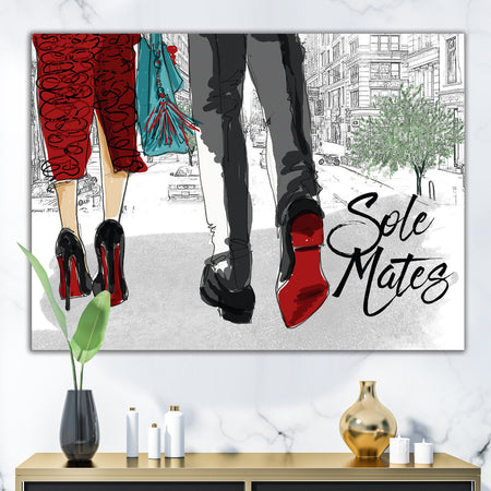 Sole Mates - Fashion Canvas Art Print