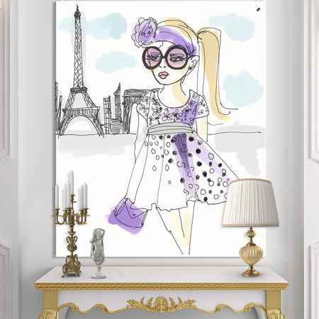 Born In Paris - Fashion Canvas Art Print