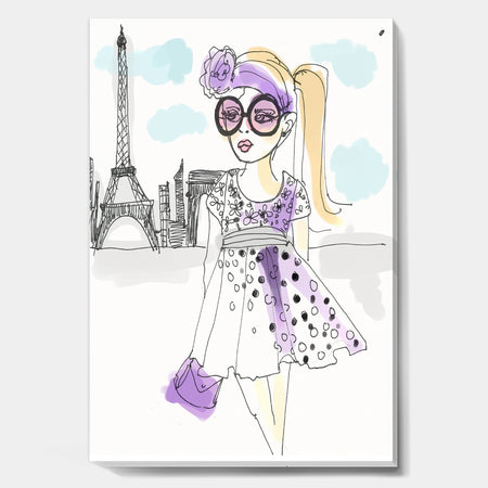 Born In Paris - Fashion Canvas Art Print