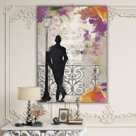 Waiting In Paris - Traditional Canvas Artwork
