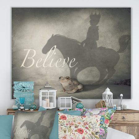Believe Shadow II - Cottage Canvas Art Print