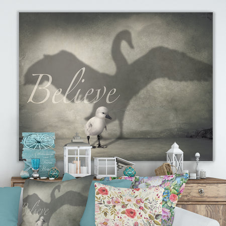Believe Shadow IV - Cottage Canvas Artwork