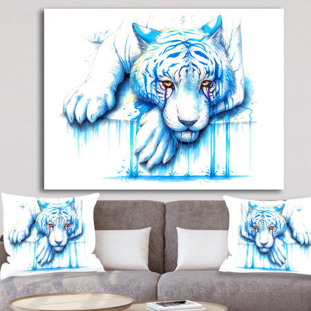 Blue Tears - Cottage Premium Canvas Wall Art