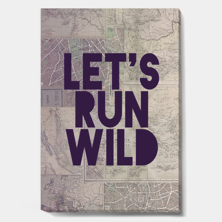 Lets Run Wild - Cottage Premium Canvas Wall Art
