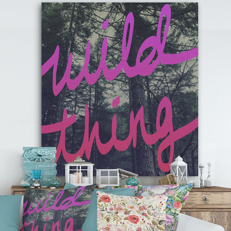 Wild Thing - Cottage Canvas Artwork