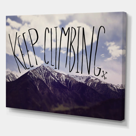Keep Climbing - Cottage Canvas Art Print