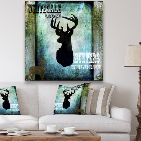Lodge Whitetale Lodge - Cottage Canvas Wall Art