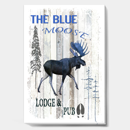 The Blue Moose - Cottage Gallery-wrapped Canvas