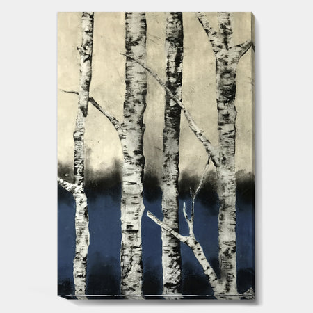 Winter Birch - Cottage Gallery-wrapped Canvas