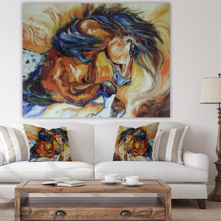 Dance Of The Wild One - Cottage Premium Canvas Wall Art