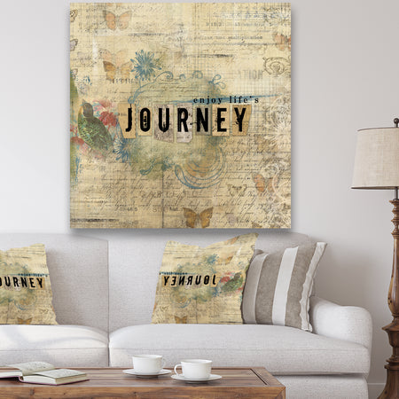 Enjoy Lifes Journey - Cottage Canvas Art Print