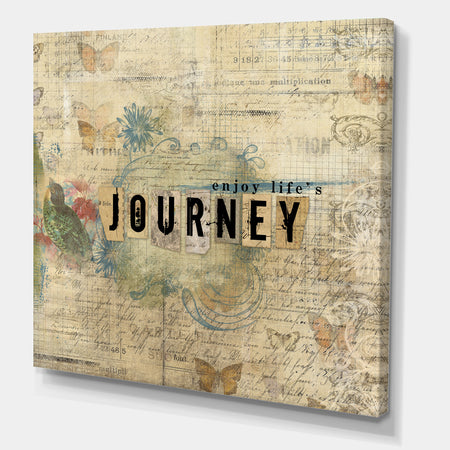 Enjoy Lifes Journey - Cottage Canvas Art Print